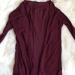 Purple/maroon cardigan